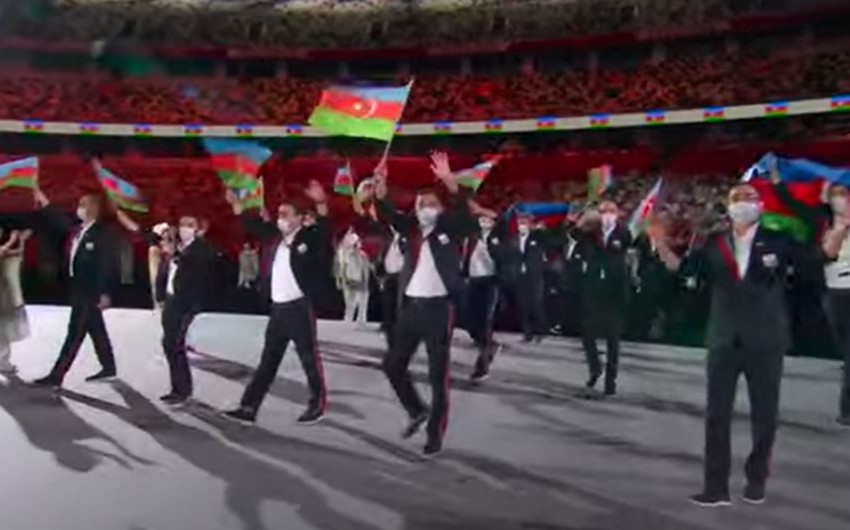 Tokio-2020: Azərbaycan nümayəndə heyəti paraddan keçdi